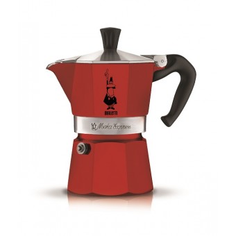 BIALETTI - Moka Express Colour - hagyományos kávéfőző - 3 adagos - piros